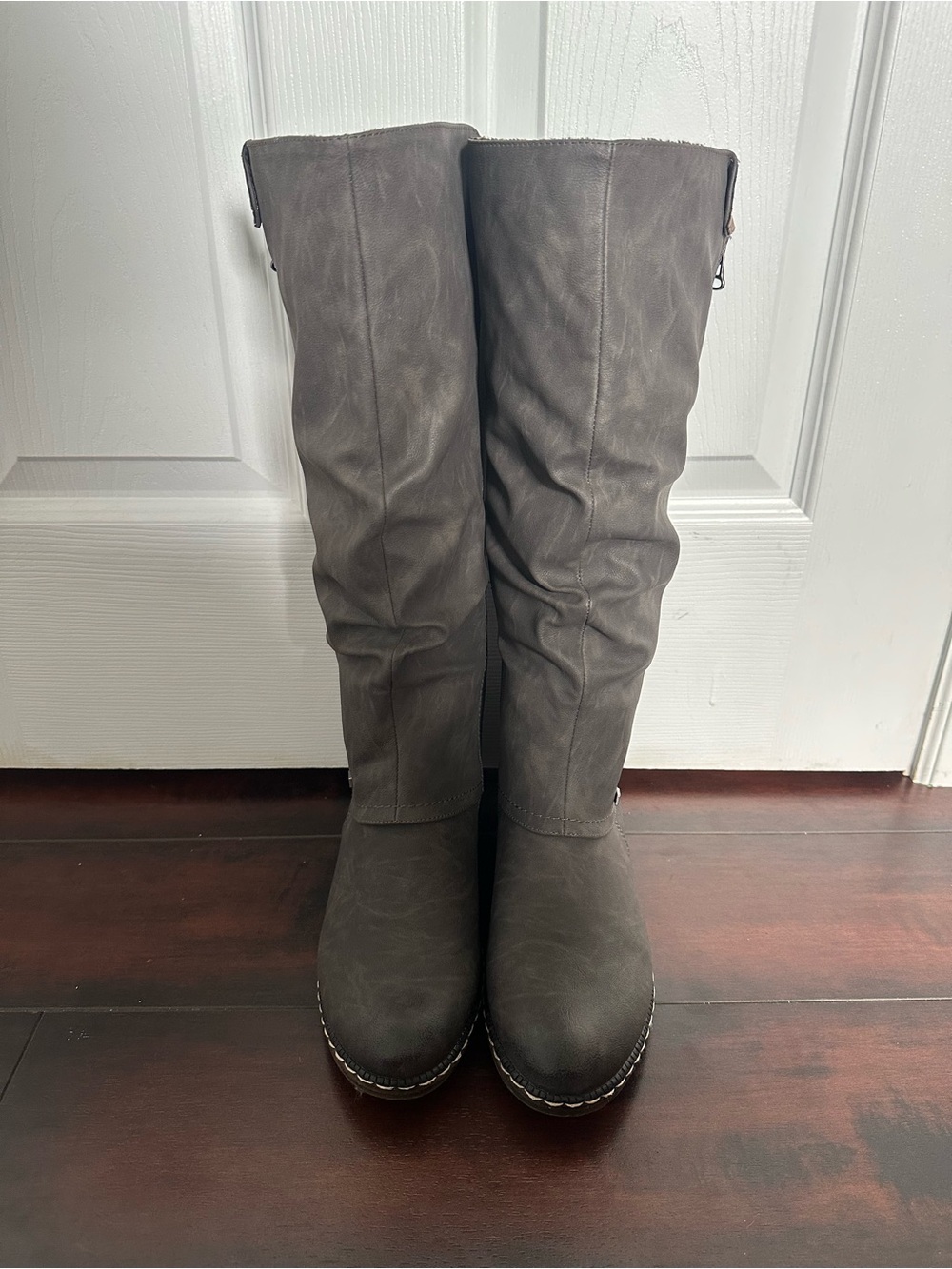 Size 8 (EU 39) Rieker 93655-45 Women’s Slouch Riding Winter Boots Faux Fur - Picture 6 of 11